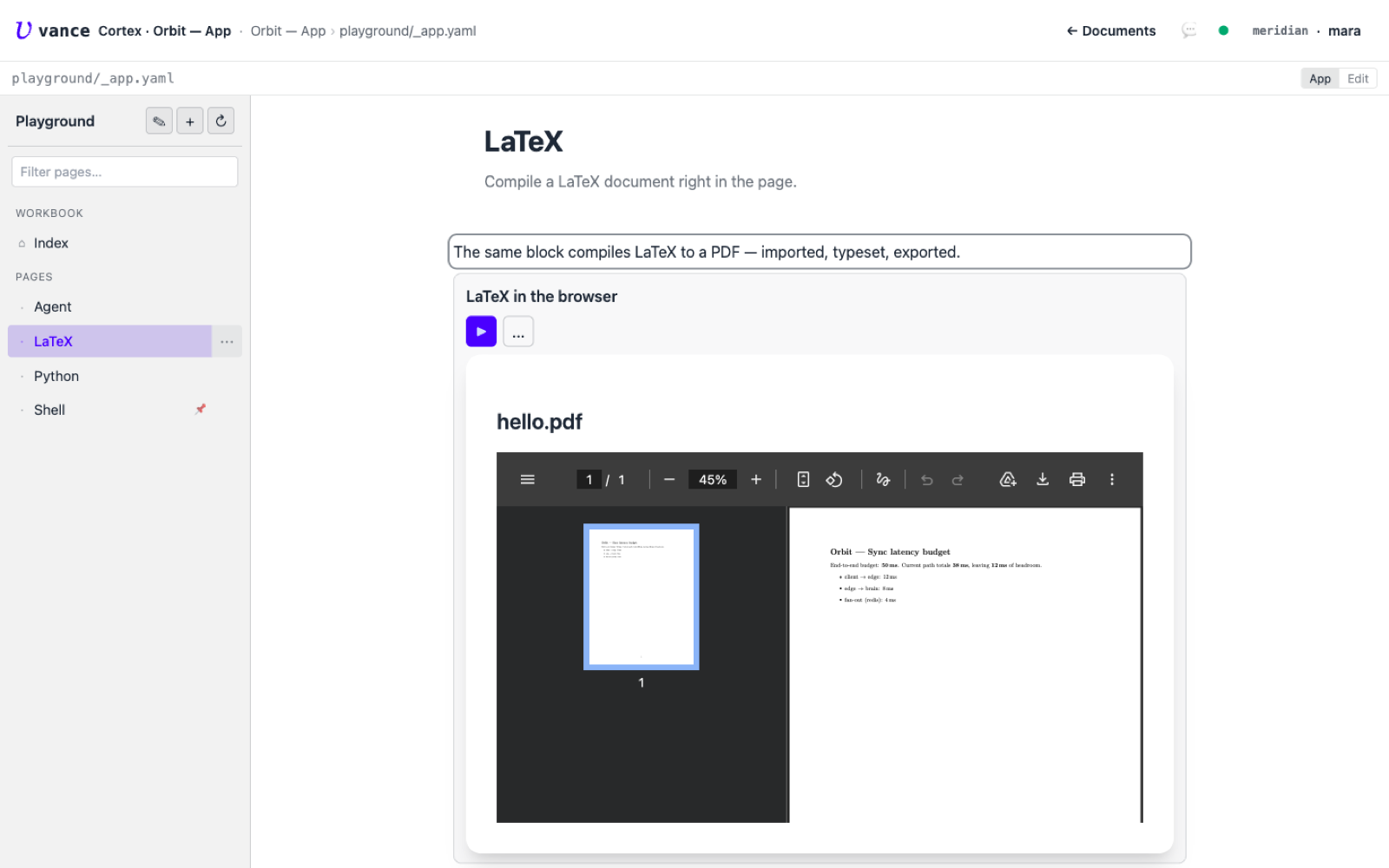 The compiled PDF rendered in the page