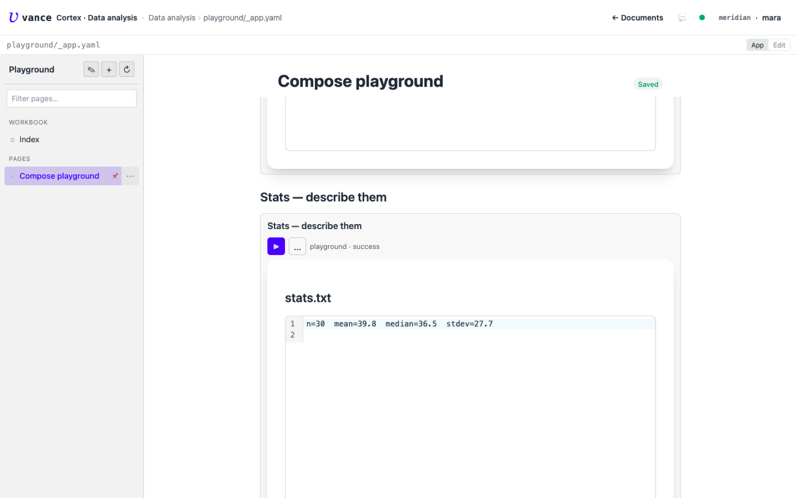 The same block fixed to use the standard library, now succeeding